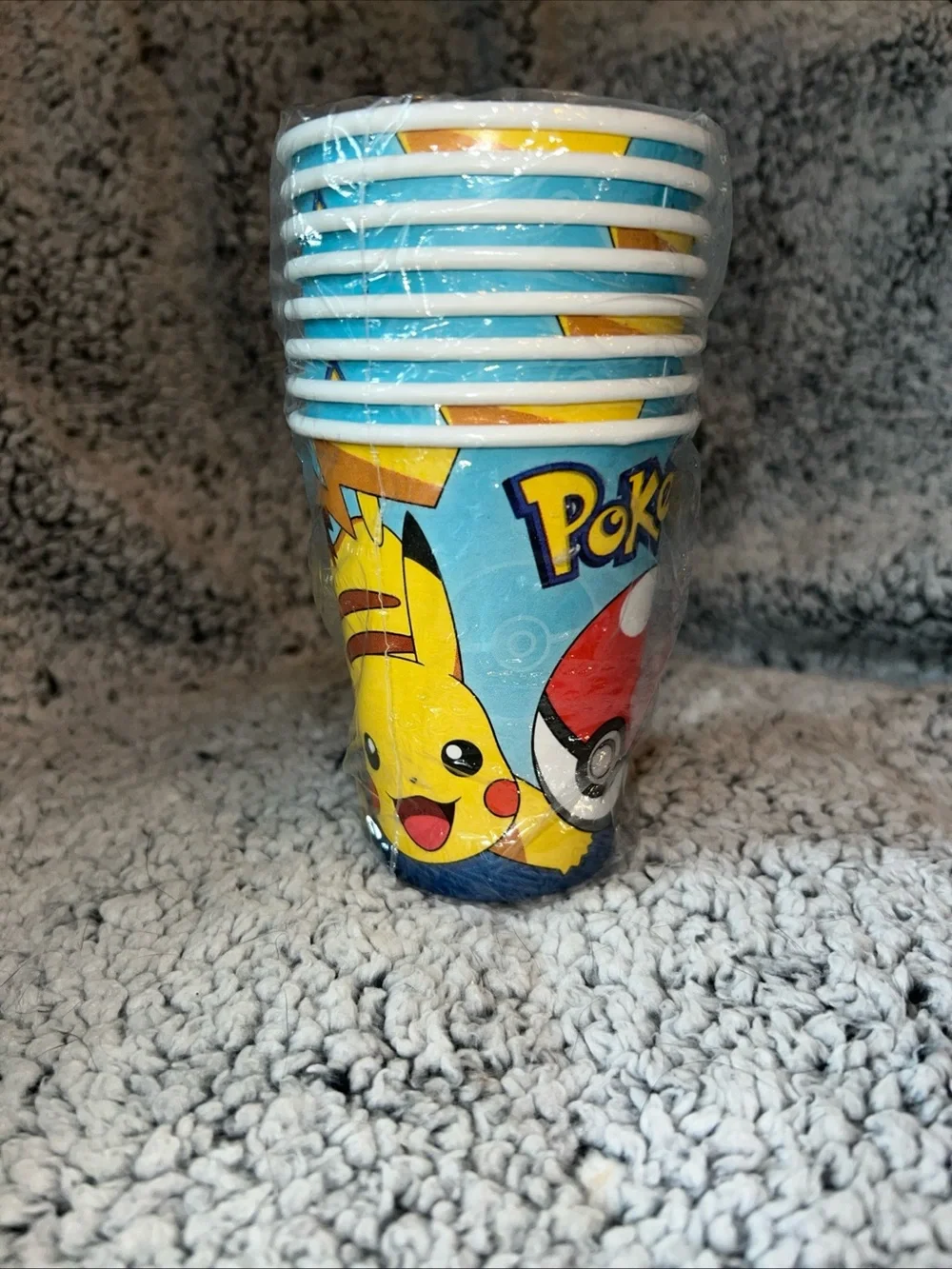 Pokemon Pikachu Blue Disposable Party Cups - Pack